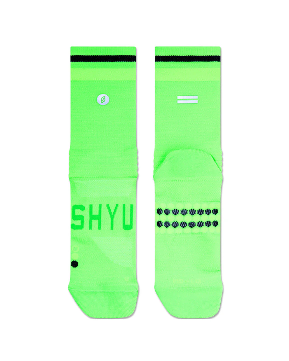 【SHYU 競賽跑襪】專為 Asics 碳板鞋設計｜acid | green | black 台灣官方合作夥伴