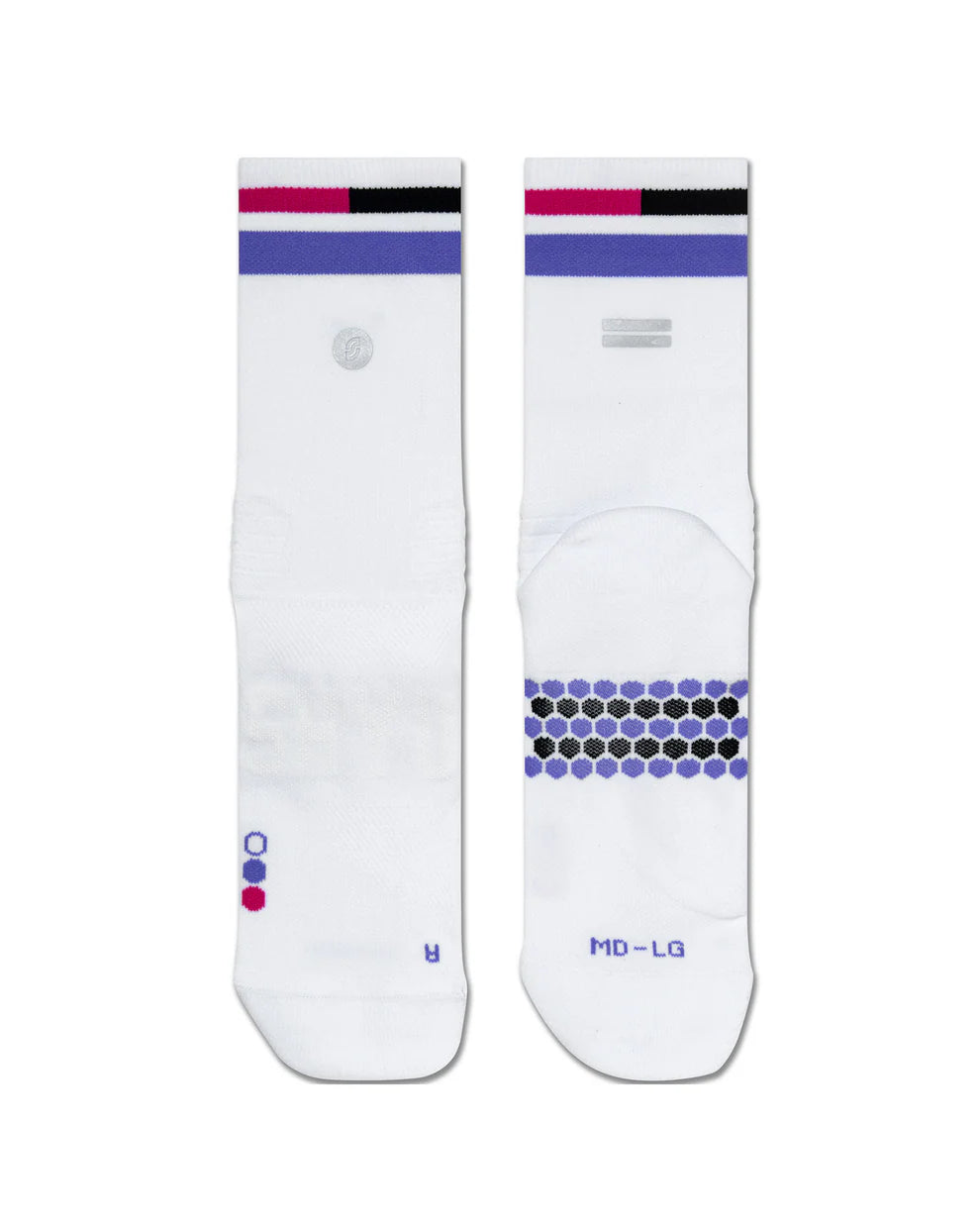 【SHYU 競賽跑襪】專為 Puma 碳板鞋設計｜white | lavender | magenta 台灣官方合作夥伴
