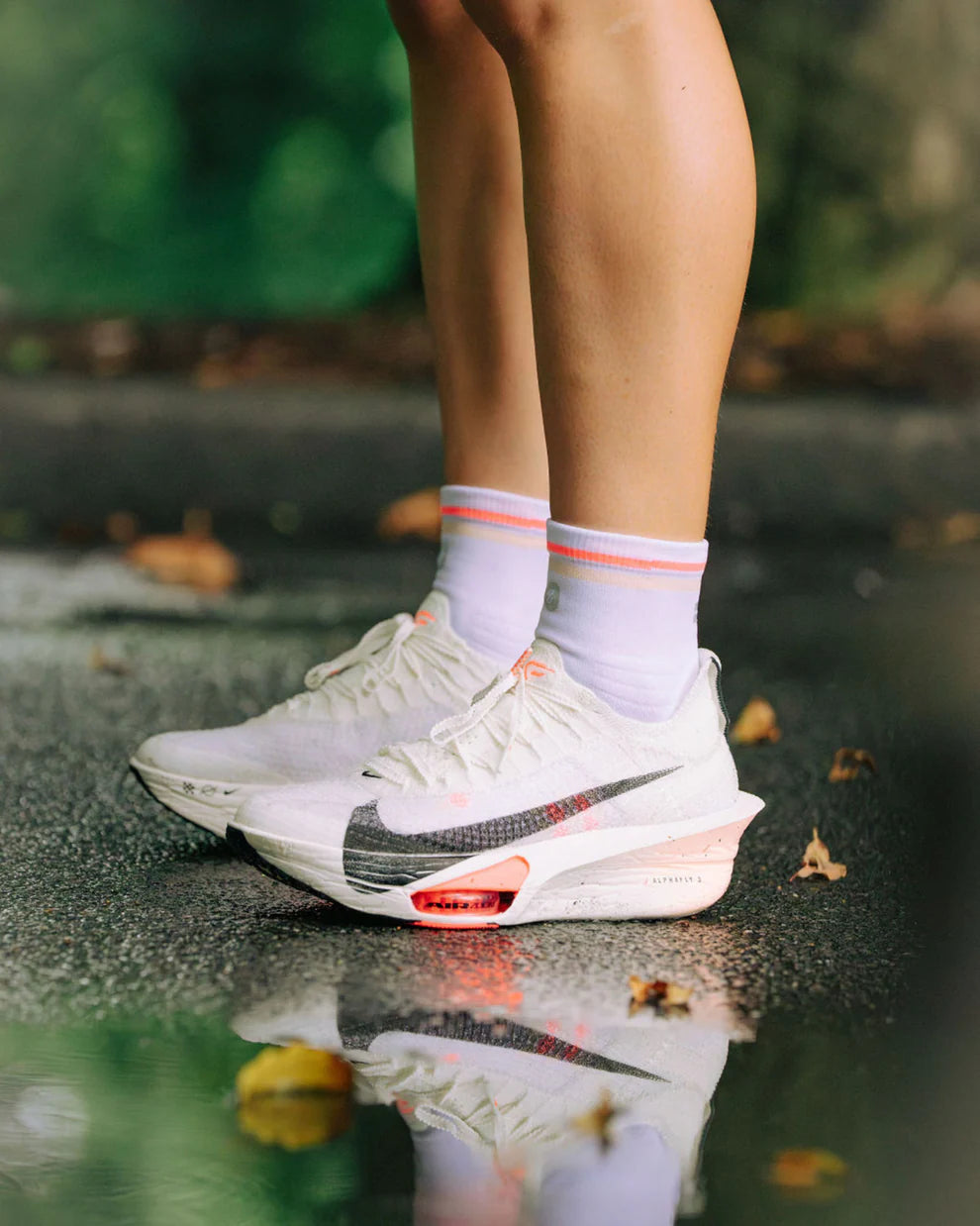 【SHYU 競賽跑襪】專為 Nike 碳板鞋設計｜white | peach | melon 台灣官方合作夥伴