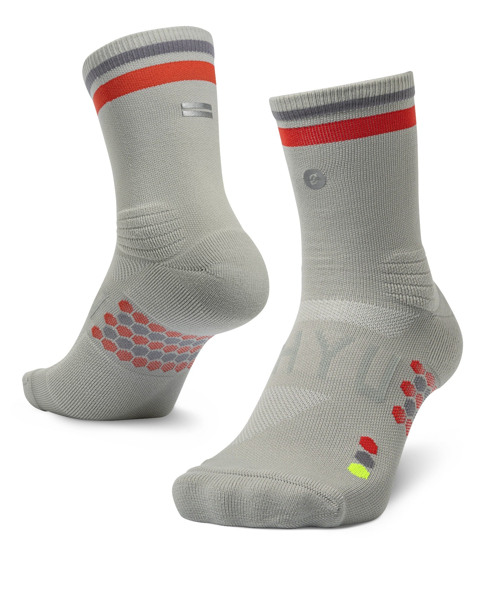 SHYU 專業跑襪｜silver | red | steel