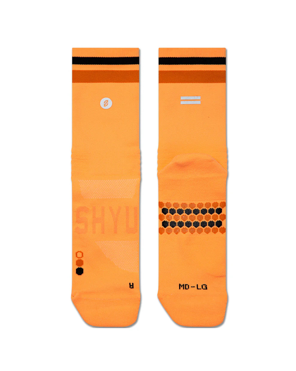 【SHYU 競賽跑襪】專為 Puma 碳板鞋設計｜orange | pumpkin | black 台灣官方合作夥伴