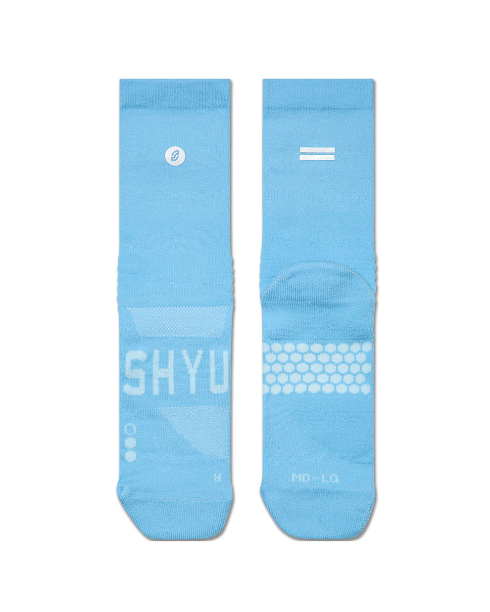 【SHYU 競賽跑襪】專為碳板鞋設計 Racing 系列｜blue | blue | blue 台灣官方合作夥伴