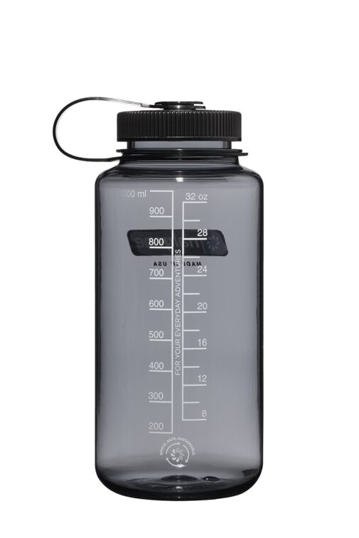 Nalgene 1000ml 寬口水壺｜灰黑｜682021-0333