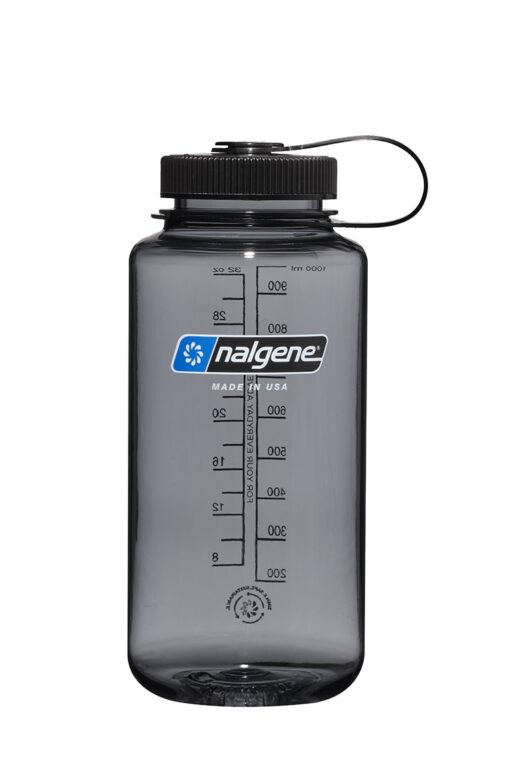 Nalgene 1000ml 寬口水壺｜灰黑｜682021-0333