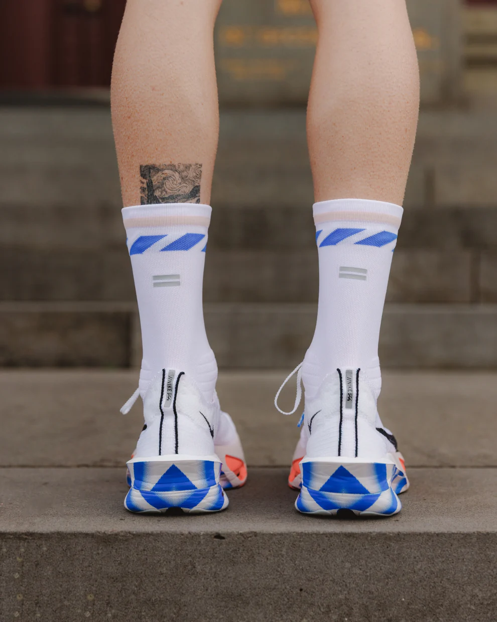 【SHYU 競賽跑襪】專為 Nike 碳板鞋設計｜White | Sash | Melon 台灣官方合作夥伴