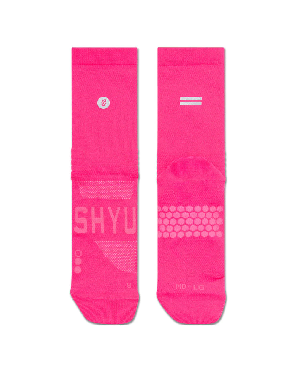 【SHYU 競賽跑襪】專為碳板鞋設計 Racing 系列｜pink | pink | pink 台灣官方合作夥伴
