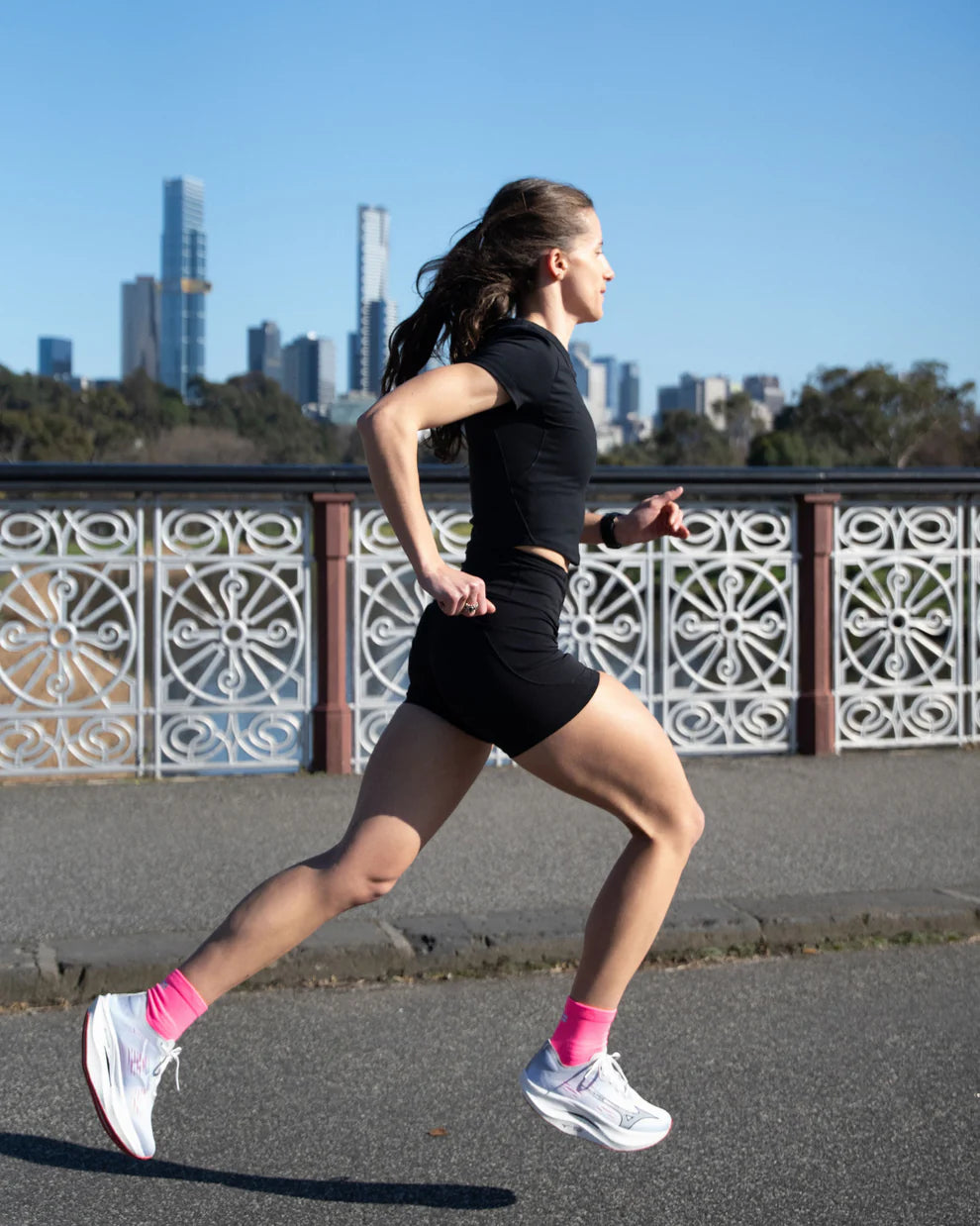 【SHYU 競賽跑襪】專為碳板鞋設計 Racing 系列｜pink | pink | pink 台灣官方合作夥伴