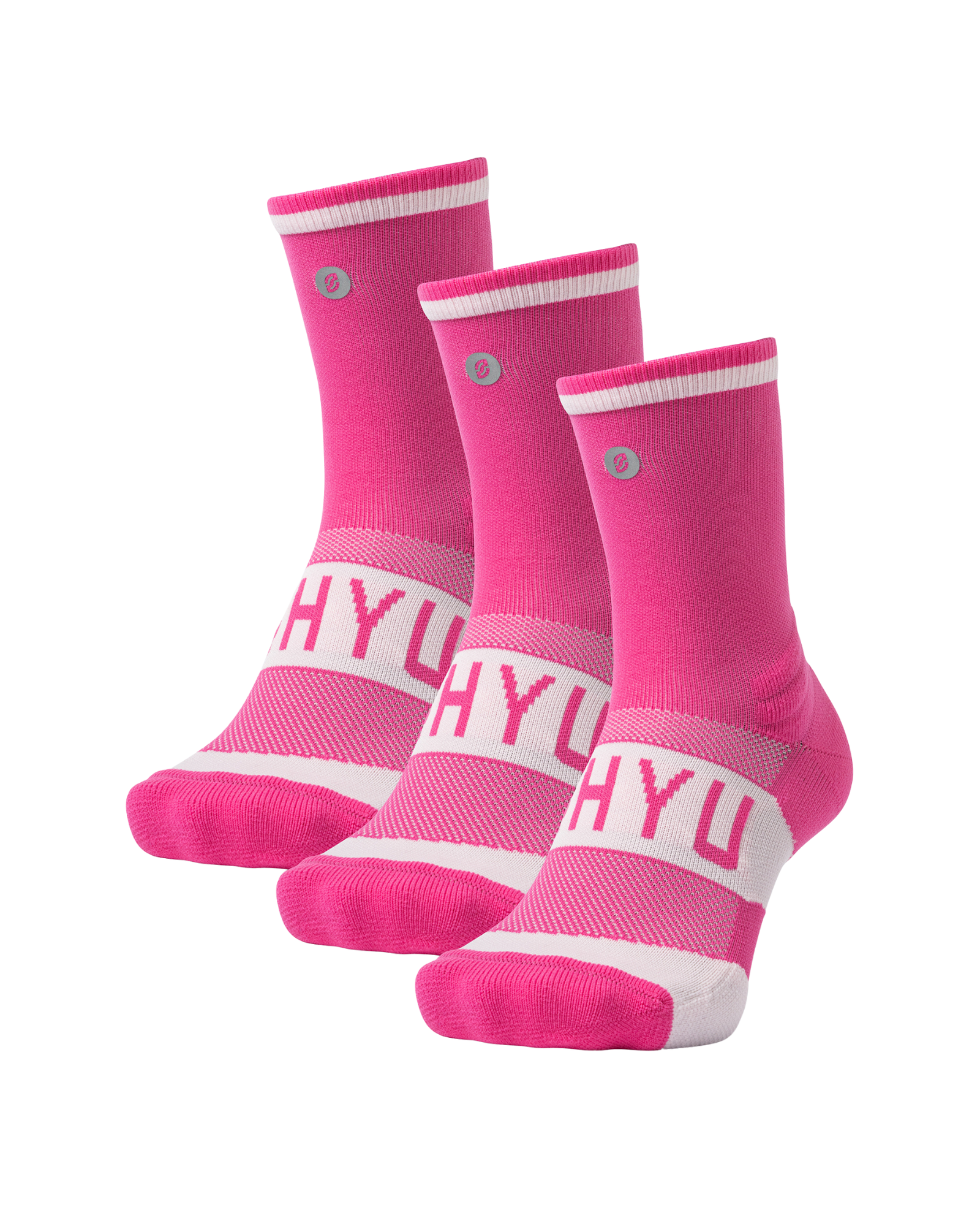 【SHYU 競賽跑襪】專為碳板鞋設計 Training 系列｜pink 3雙｜台灣官方合作夥伴