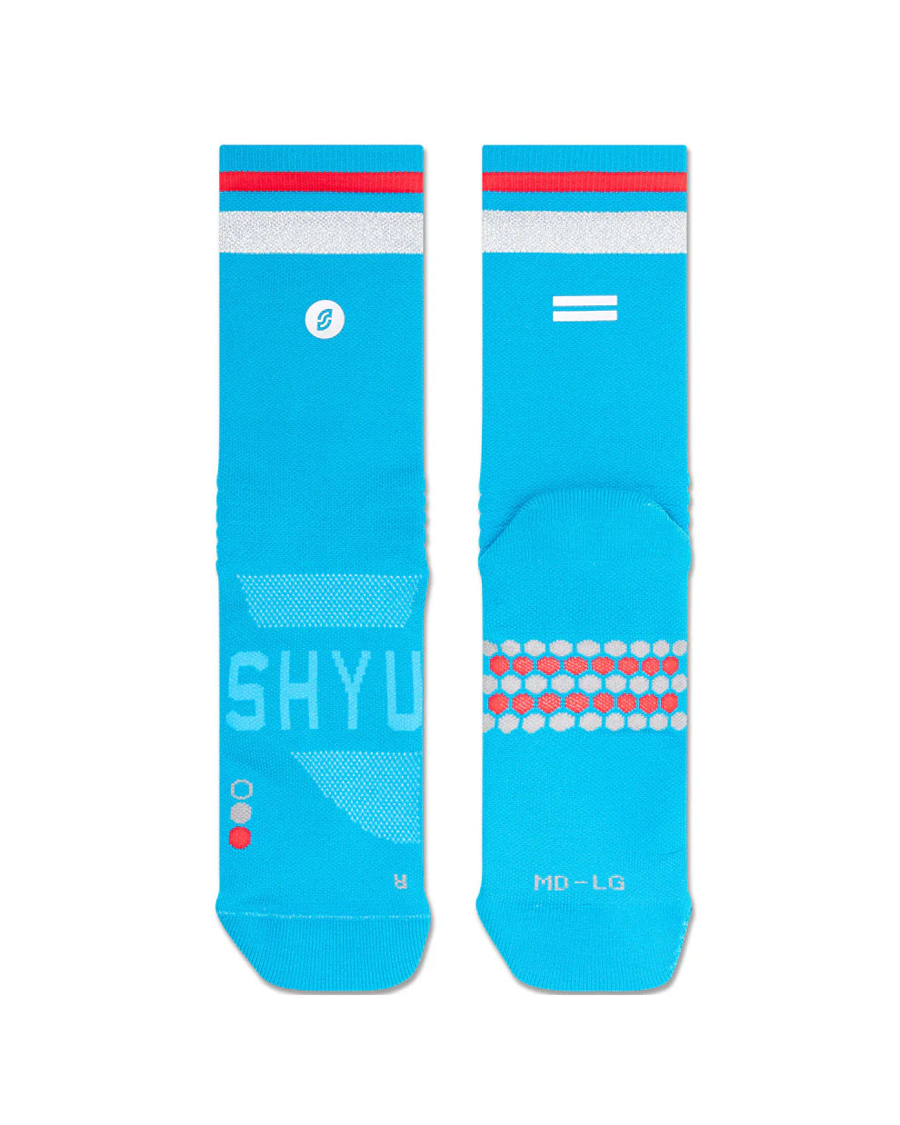 【SHYU 競賽跑襪】專為 Adidas 碳板鞋設計｜sapphire | chrome | red 台灣官方合作夥伴