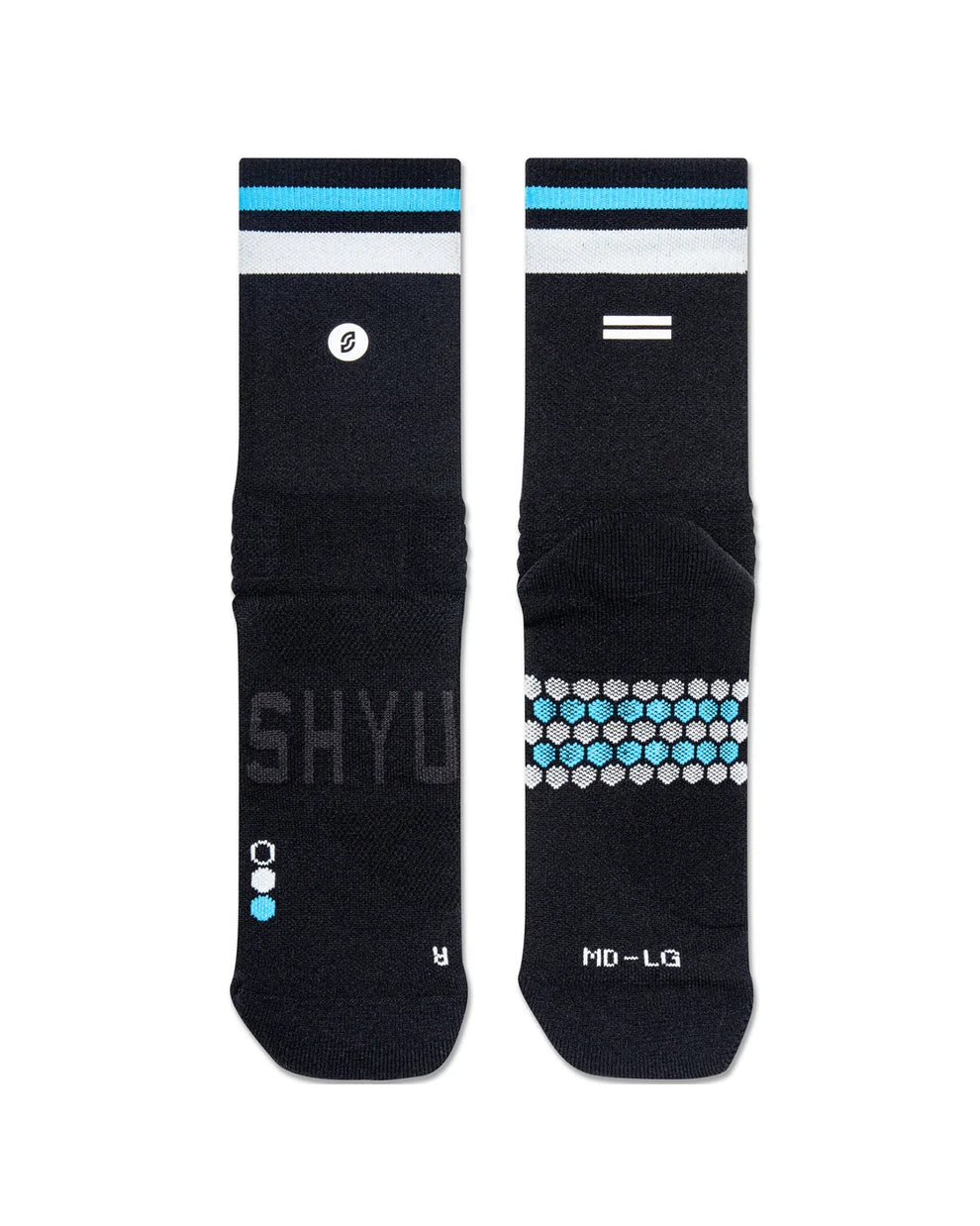 【SHYU 競賽跑襪】專為 Hoka 碳板鞋設計｜black | slate | blue 台灣官方合作夥伴