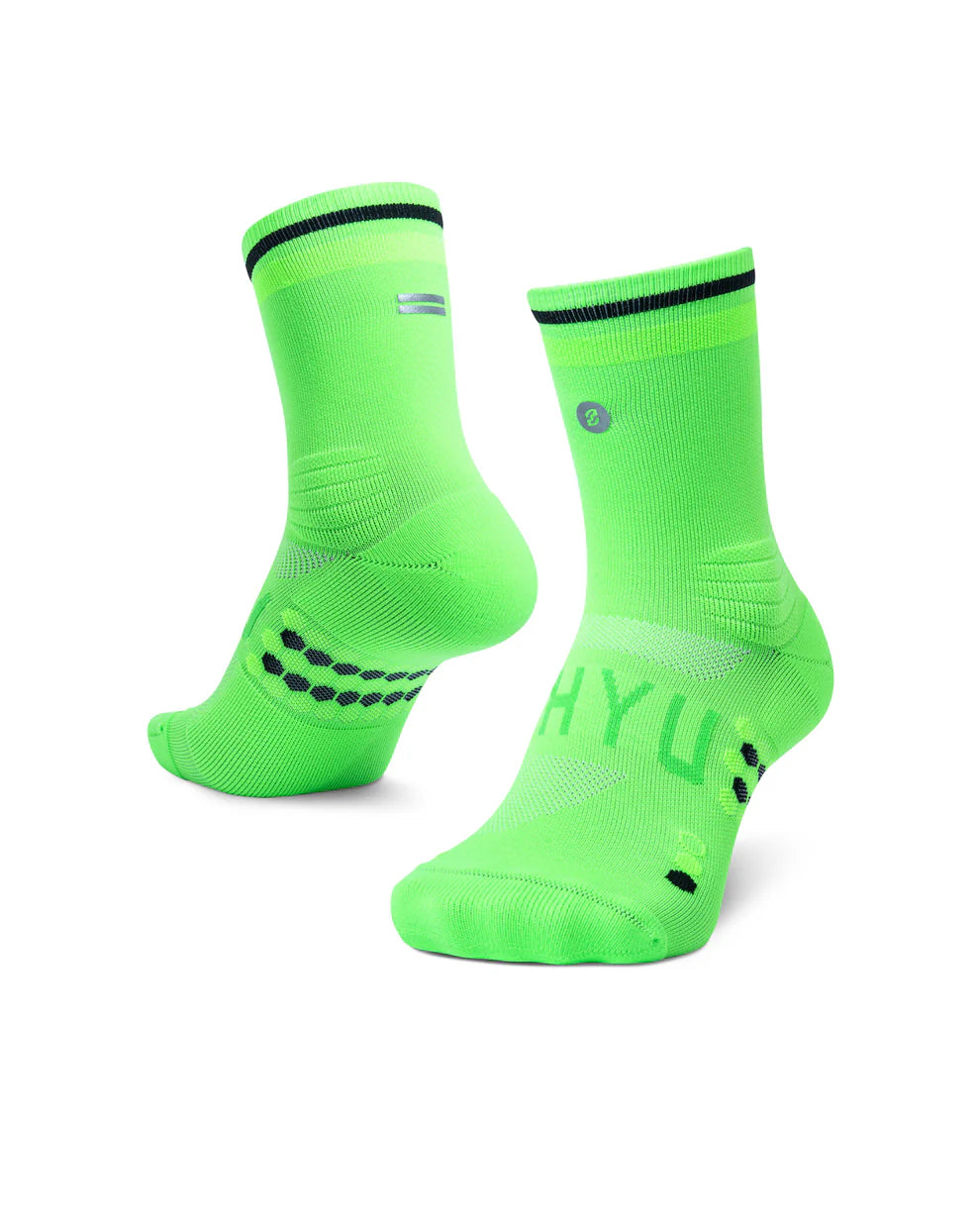 【SHYU 競賽跑襪】專為 Asics 碳板鞋設計｜acid | green | black 台灣官方合作夥伴