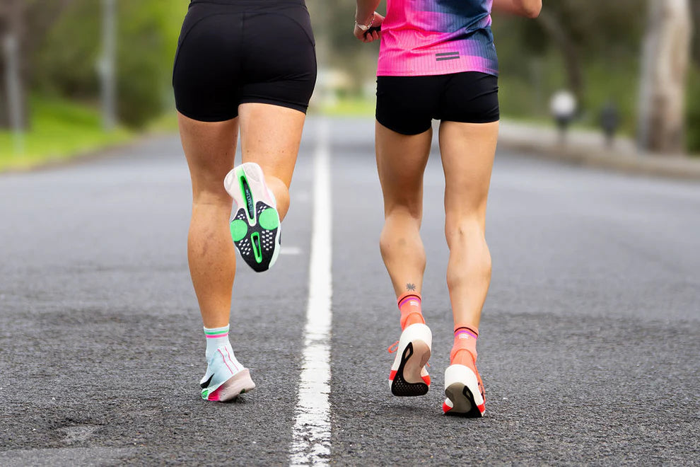 SHYU 專業跑襪｜foam | pink | green