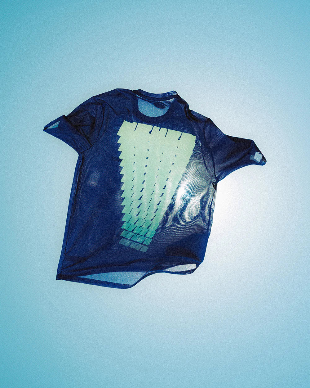 【Never】STACKED TEE NAVY 跑步上衣