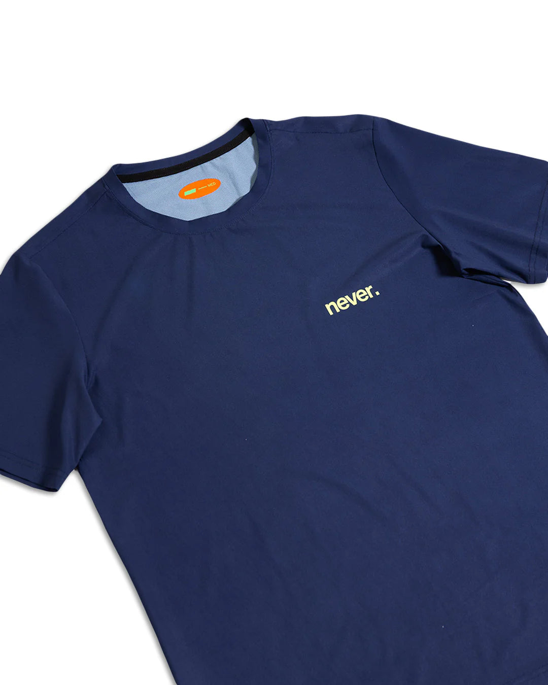 【Never】STACKED TEE NAVY 跑步上衣