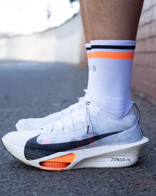 預購SM｜2026 春夏批次【SHYU 競賽跑襪】專為 Nike 碳板鞋設計｜white | orange | black 台灣官方合作夥伴