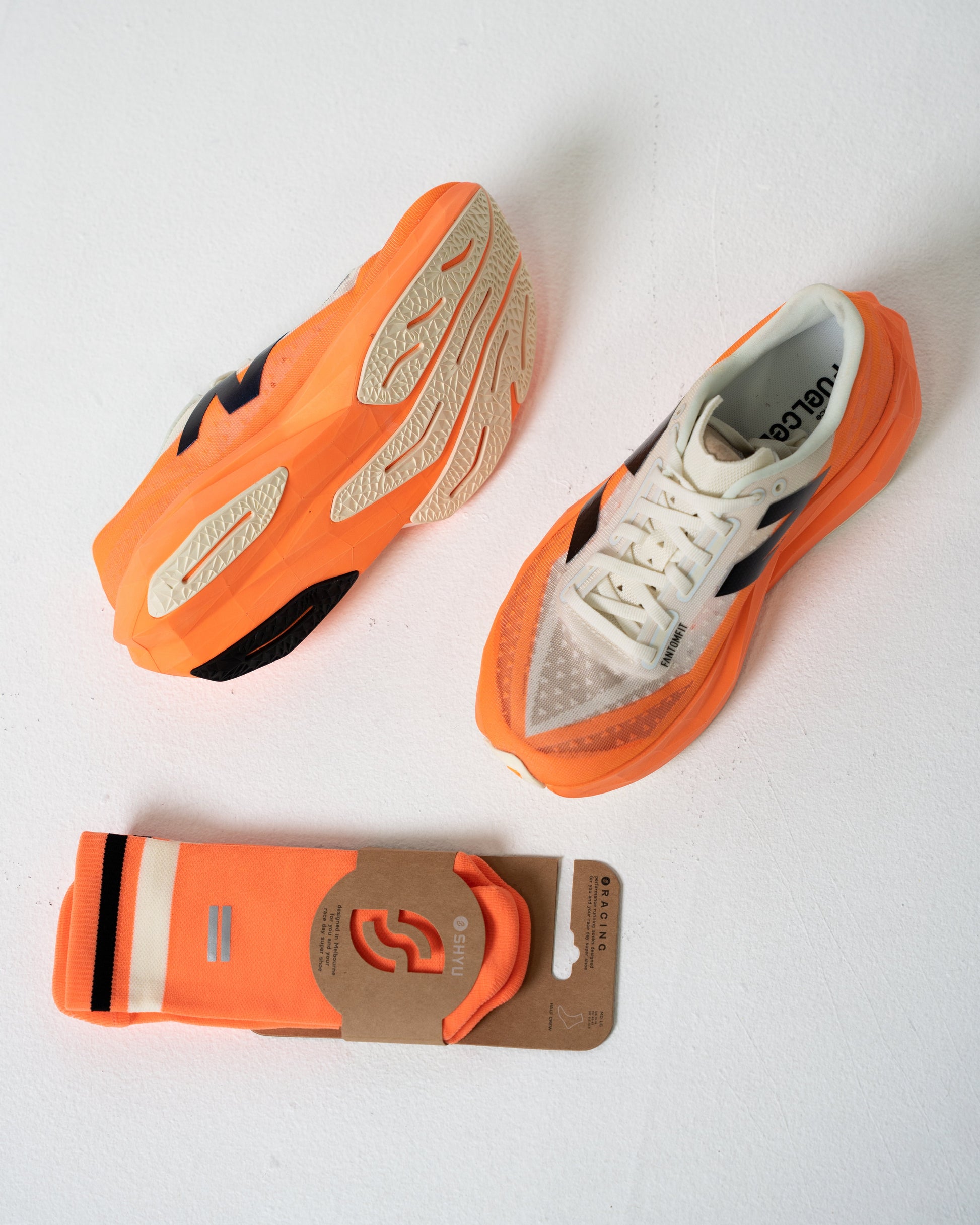 SHYU 專業跑襪｜mango | cream | black