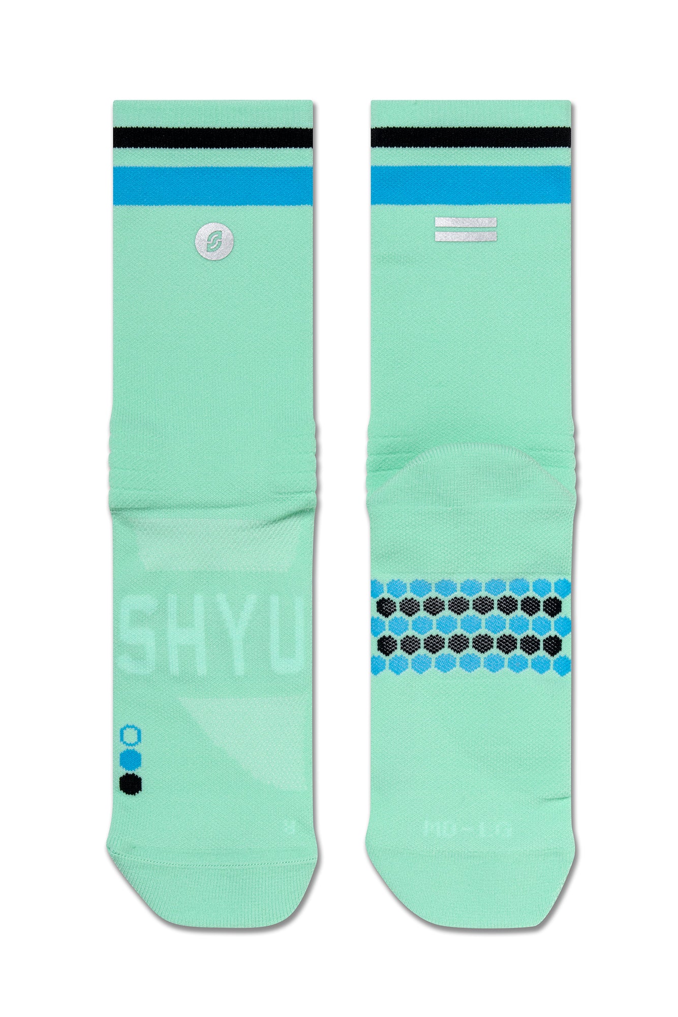 【SHYU 競賽跑襪】專為 Puma 碳板鞋設計｜aqua | blue | black 台灣官方合作夥伴
