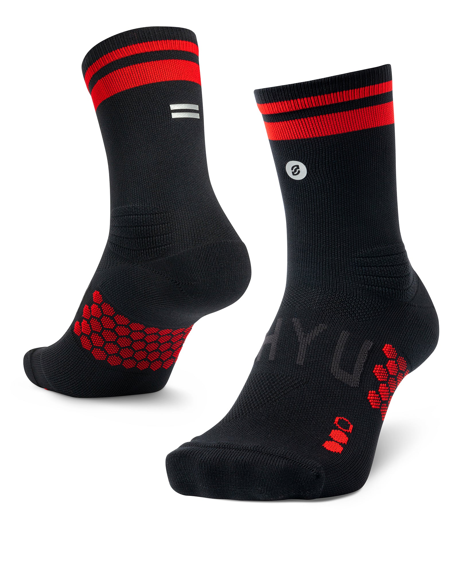 【SHYU 競賽跑襪】專為 Adidas 碳板鞋設計｜black | red | red 台灣官方合作夥伴