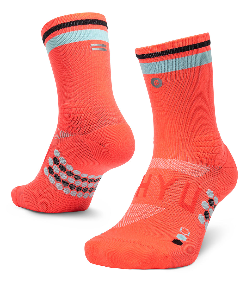 SHYU 專業跑襪｜coral | sky | black