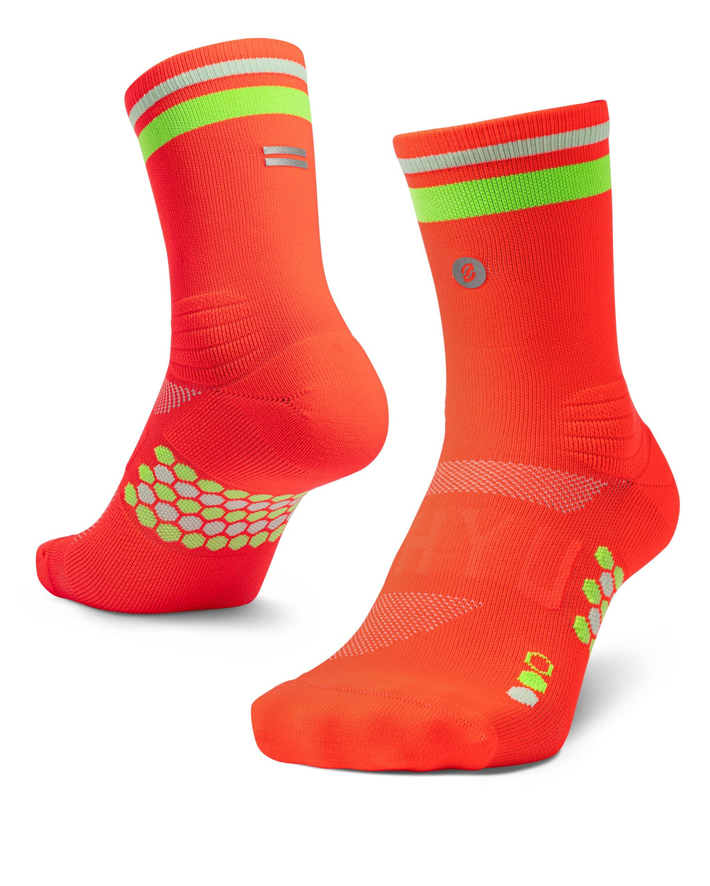 SHYU 專業跑襪｜crimson | lime | powder