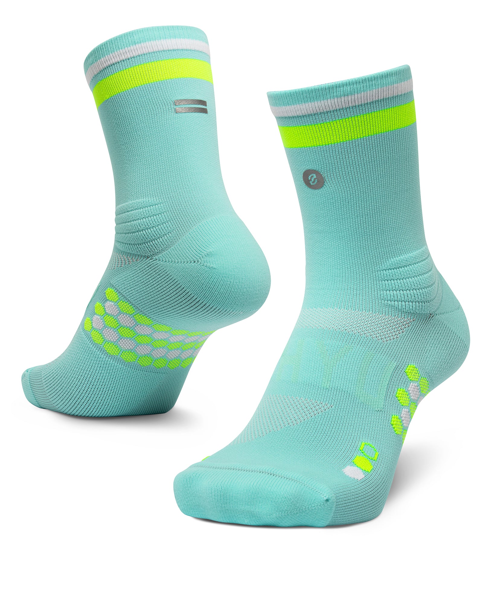 SHYU 專業跑襪｜electric | volt | white