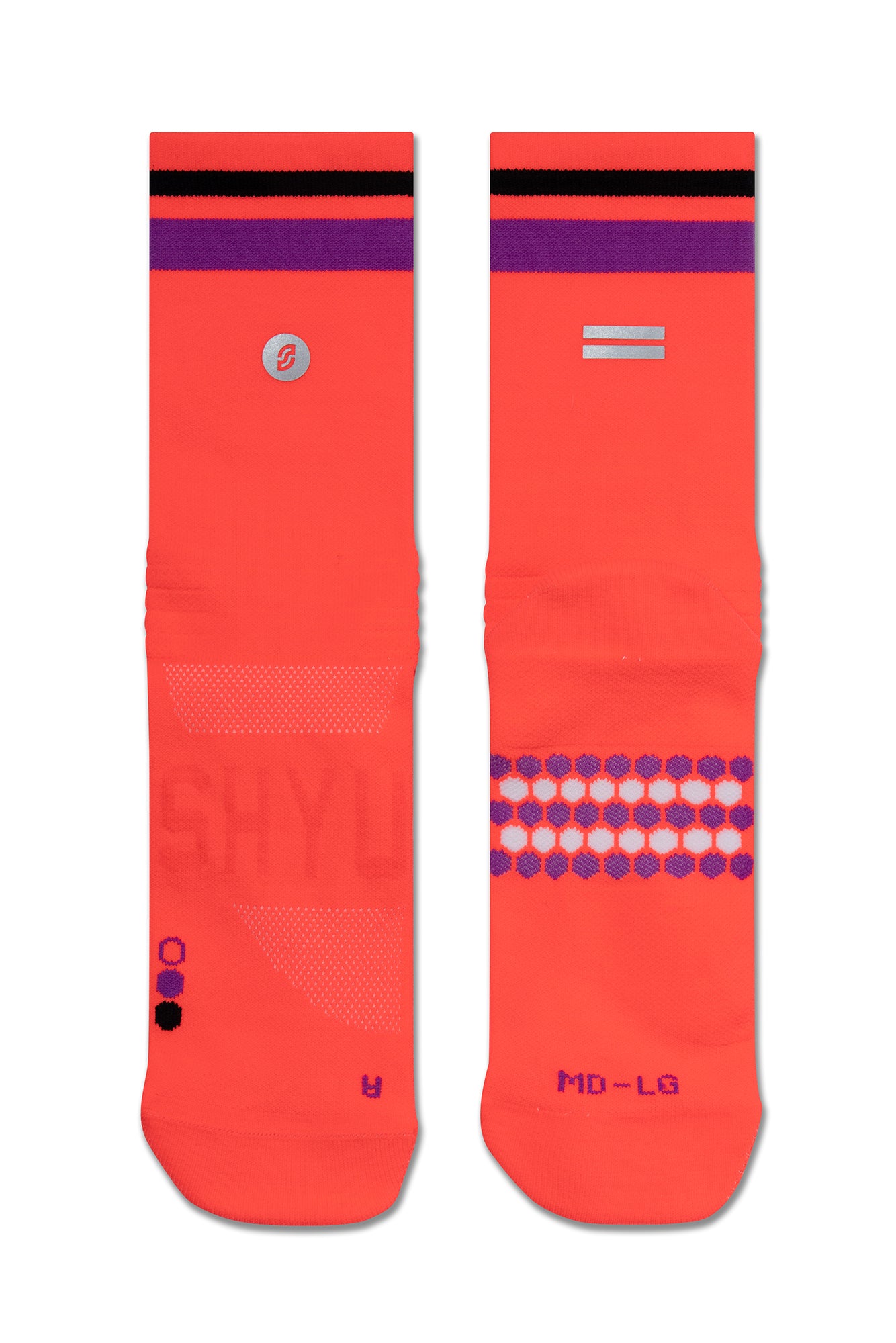 【SHYU 競賽跑襪】專為 ASICS 碳板鞋設計｜taiyo | purple | black 台灣官方合作夥伴