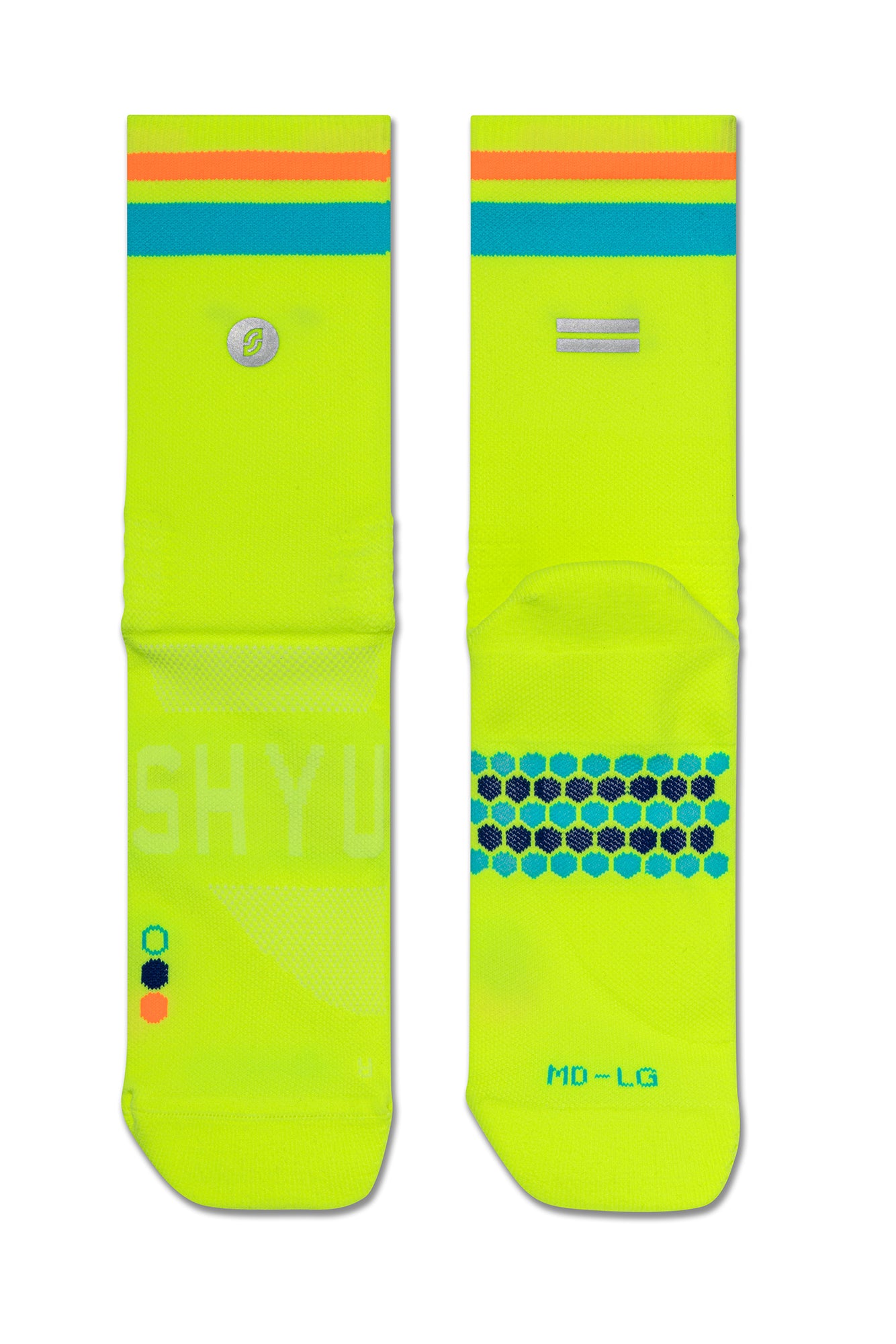 【SHYU 競賽跑襪】專為 Nike 碳板鞋設計｜volt | pacific | orange 台灣官方合作夥伴