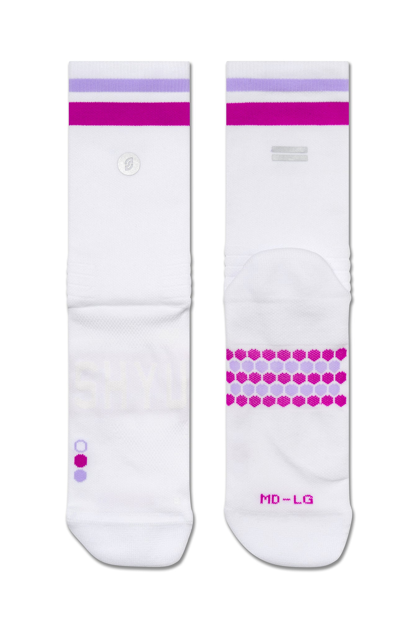 【SHYU 競賽跑襪】專為 Nike 碳板鞋設計｜white | grape | lilac 台灣官方合作夥伴