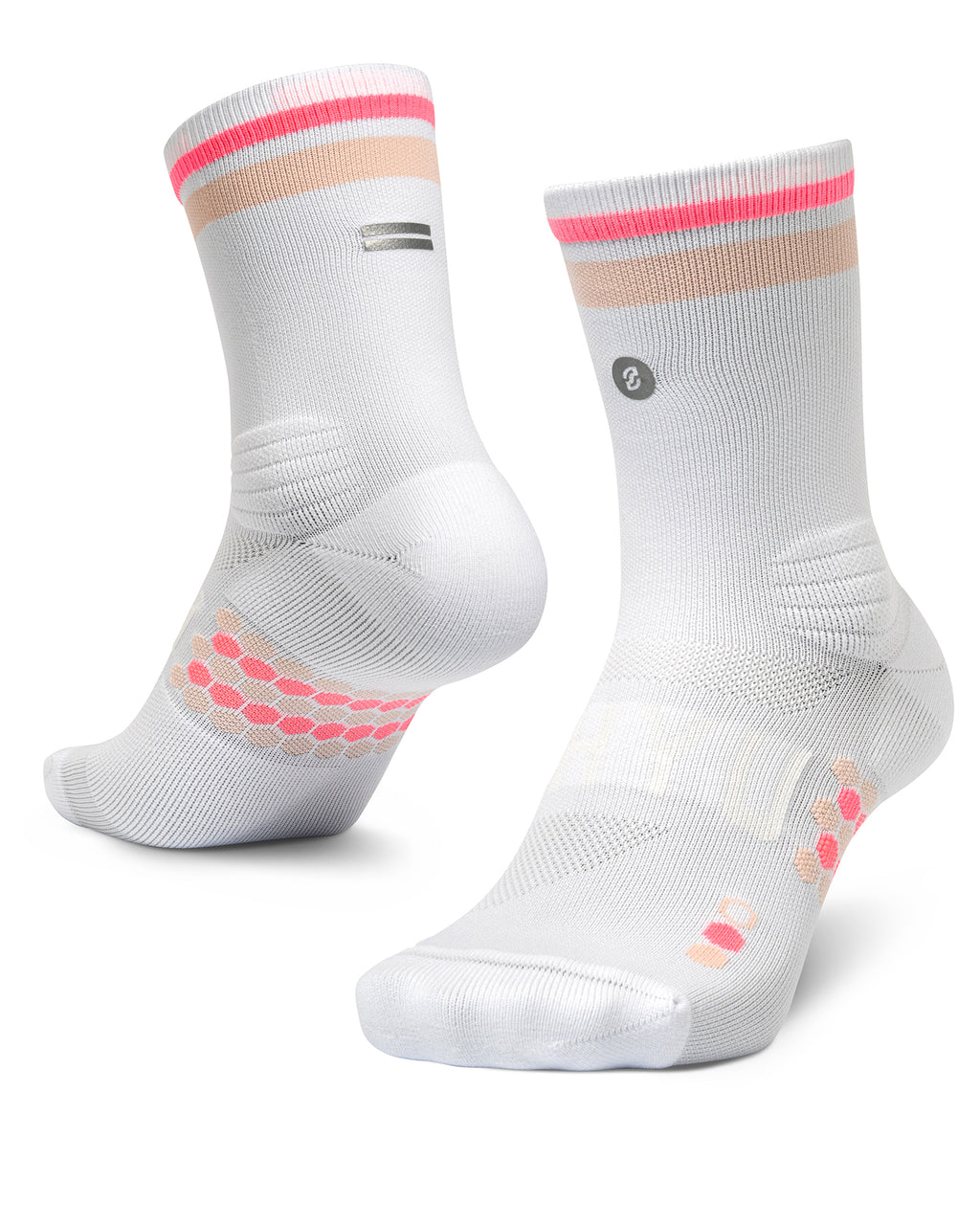 【SHYU 競賽跑襪】專為 Nike 碳板鞋設計｜white | peach | melon 台灣官方合作夥伴