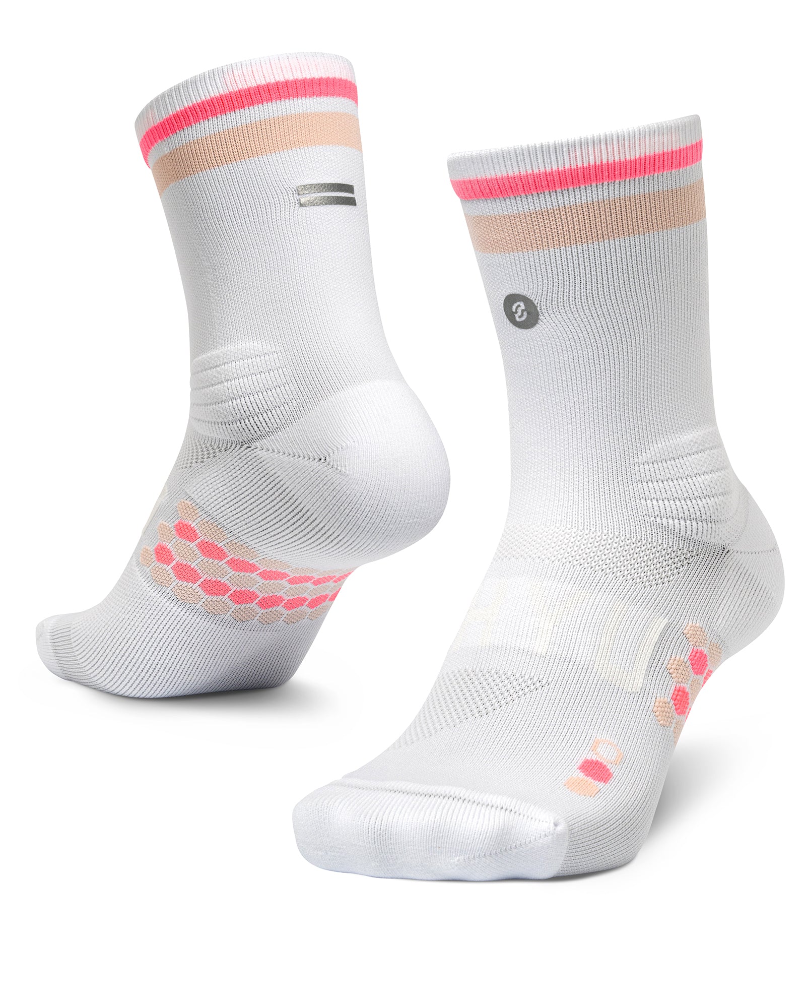 【SHYU 競賽跑襪】專為 Nike 碳板鞋設計｜white | peach | melon 台灣官方合作夥伴