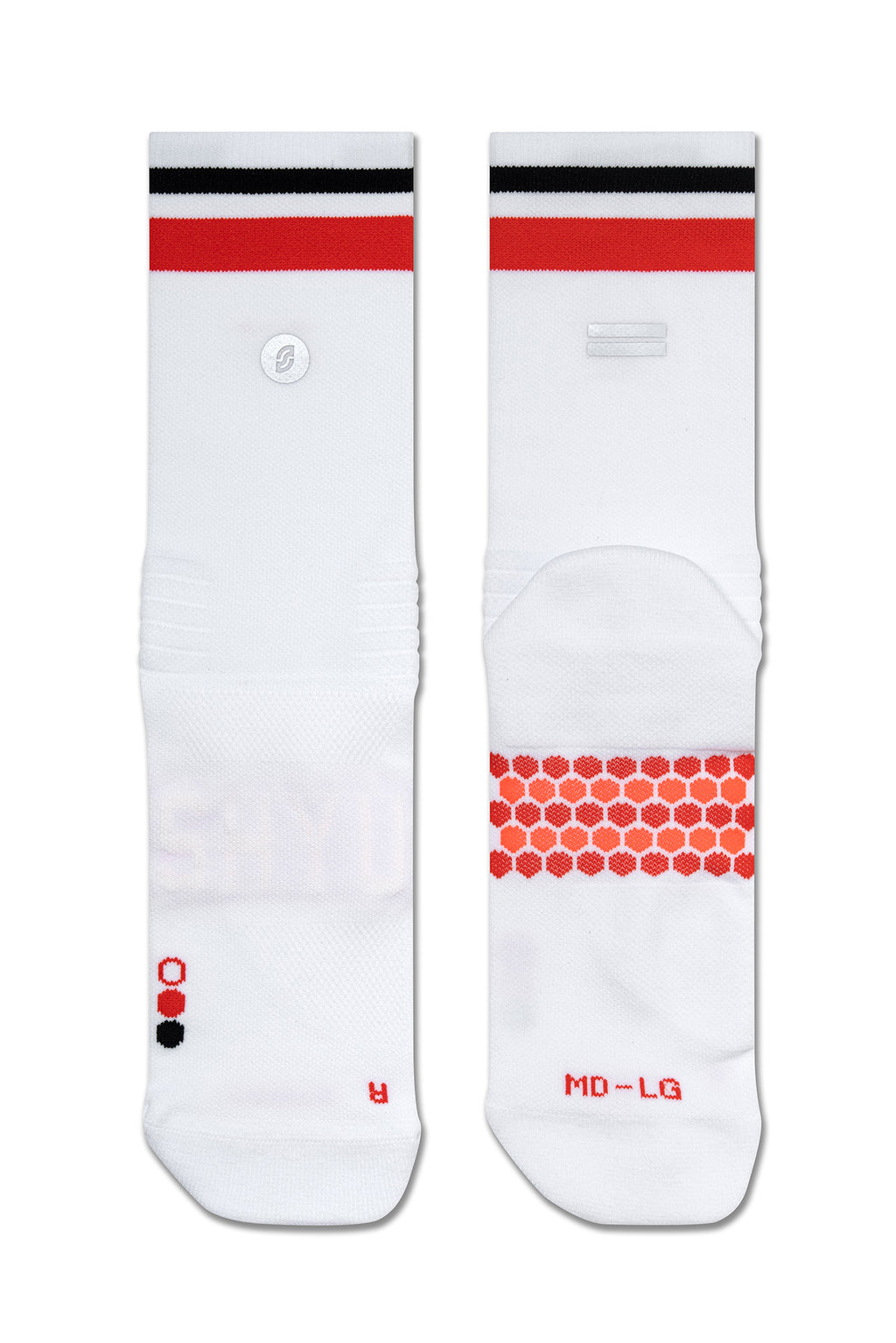 SHYU 專業跑襪｜white | scarlet | black